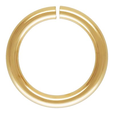 5 Pieces 7mm Open 18 Gauge 14K Gold Filled Jump Ring