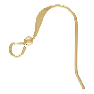 14K Gold Filled Ear Wire with 2 mm Bead