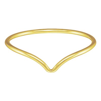 14K Gold Filled Chevron Ring