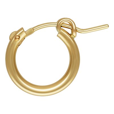 14K Gold Filled Eurowire Hoop / 15 mm