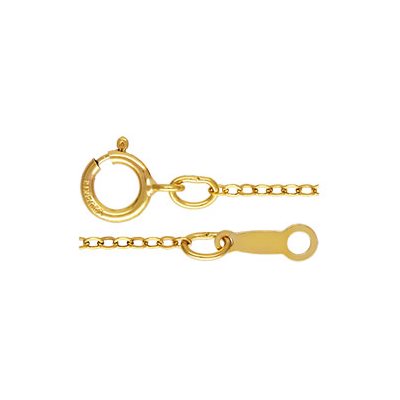 5 Pieces - 14K Gold Filled Flat Cable Chain