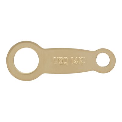 14K Gold Filled Quality Tag Closure - 5 Pieces