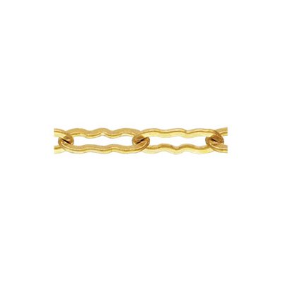 1.4 mm 14K Gold Filled Fine Krinkle Chain/ By The Inch