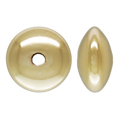 2 Pieces 7.3 mm 14K Gold Filled Saucer Spacer Bead