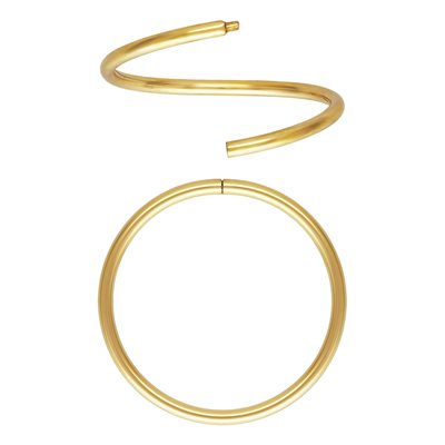 14K Gold Filled SLEEPER Hoops / 1 Pair