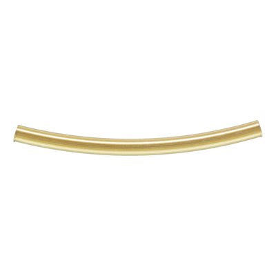 2 Pieces 40 mm 14K Gold Filled Curved Tube