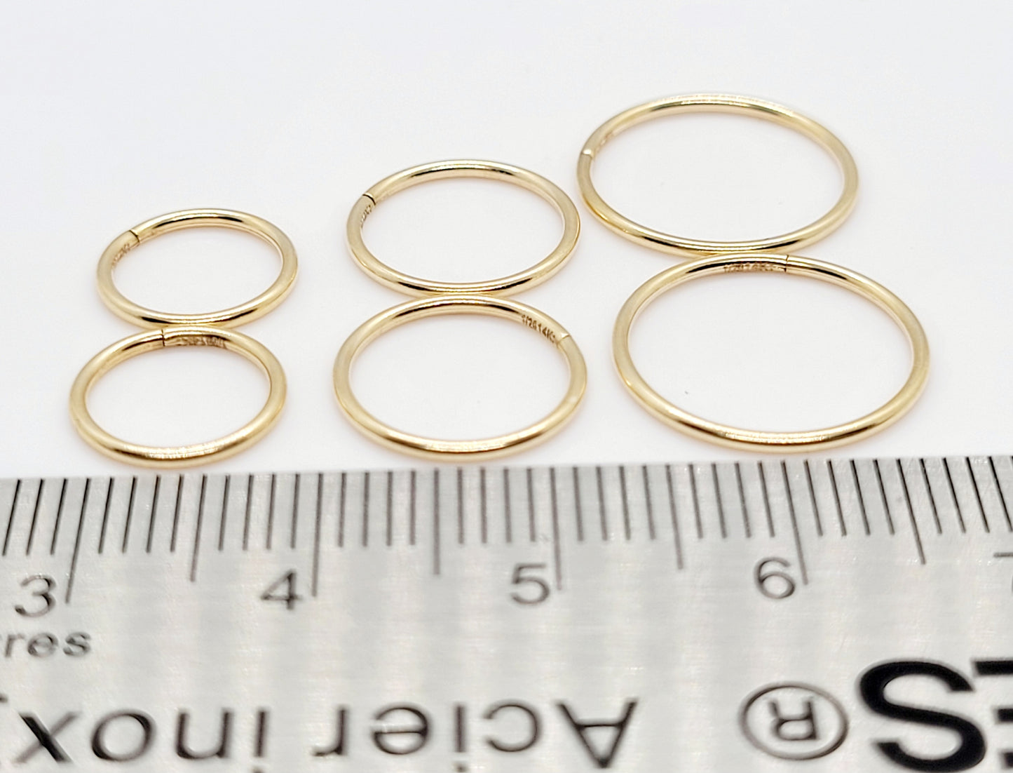 14K Gold Filled SLEEPER Hoops / 1 Pair