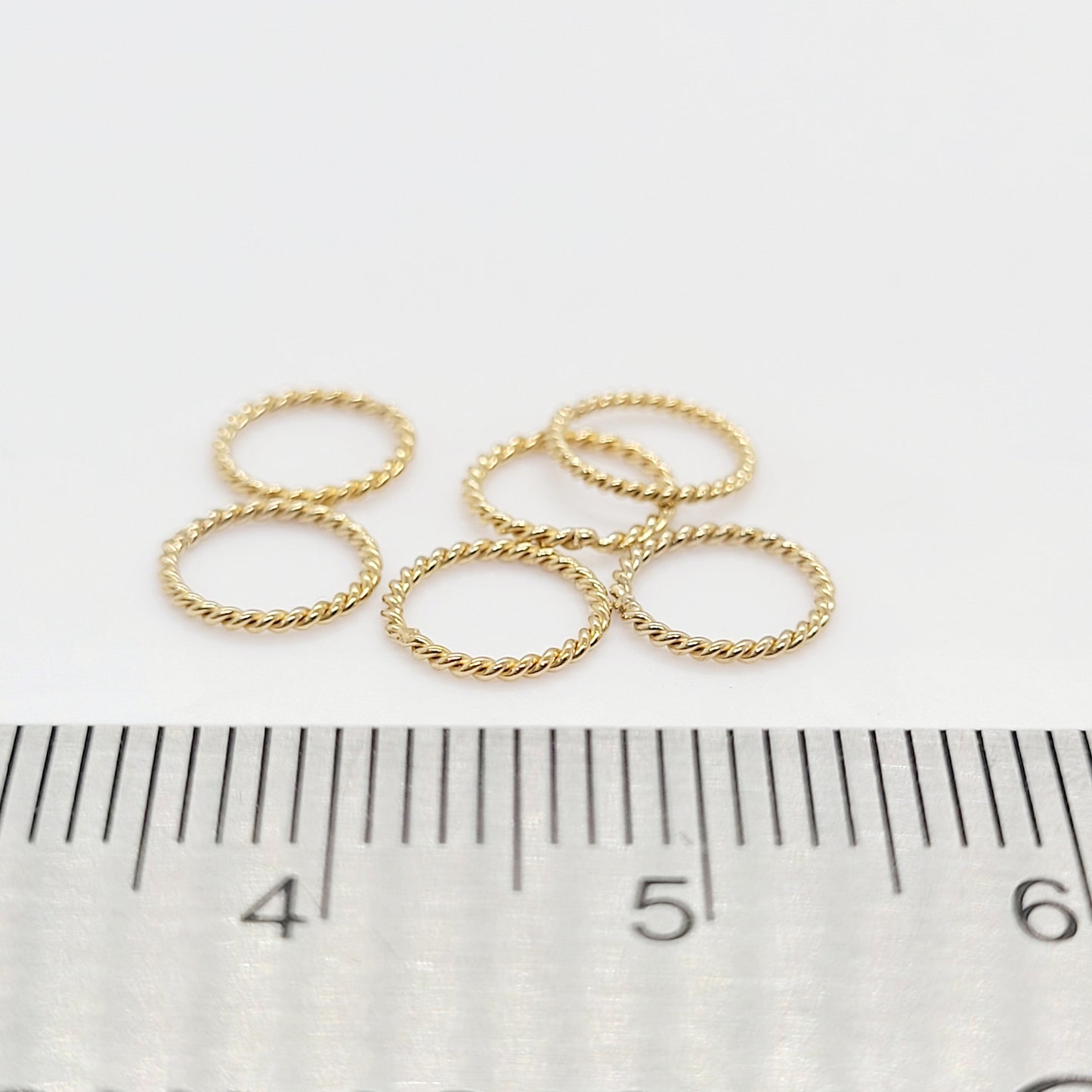 14K Gold Filled Closed Rope Connector 6 mm