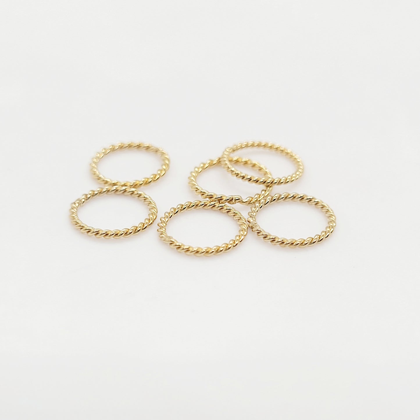 14K Gold Filled Closed Rope Connector 6 mm