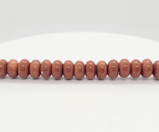 Goldstone - Rondelle 8 mm