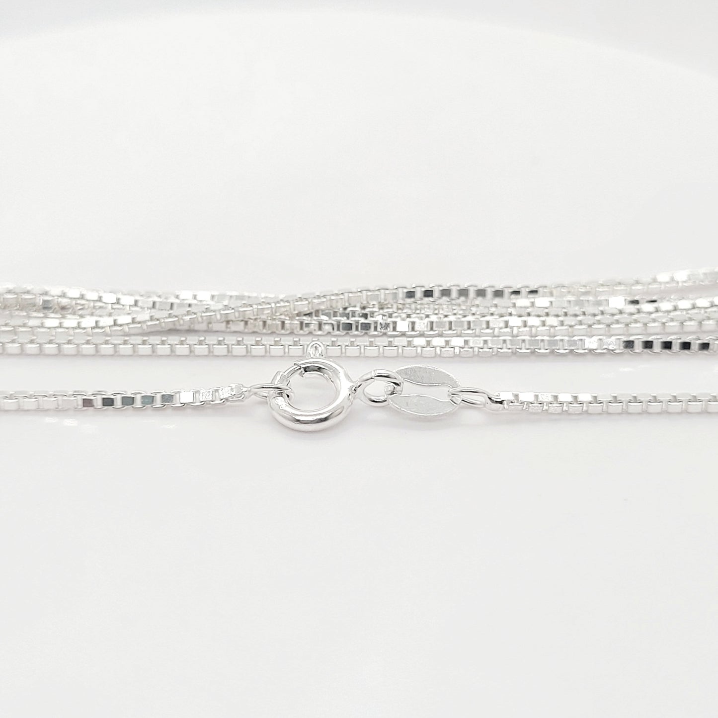 1.1 mm .925 Sterling Silver BOX Chain 16" / 1 Piece