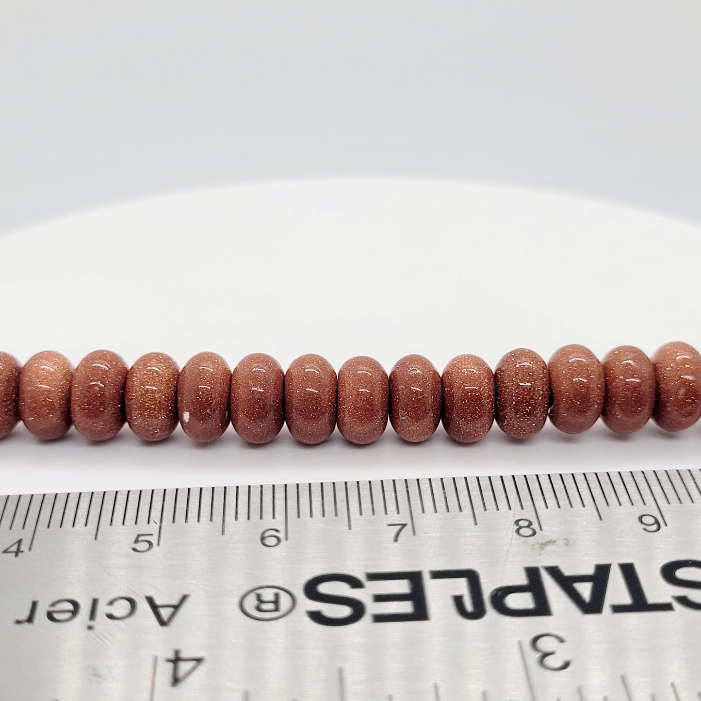 Goldstone - Rondelle 8 mm