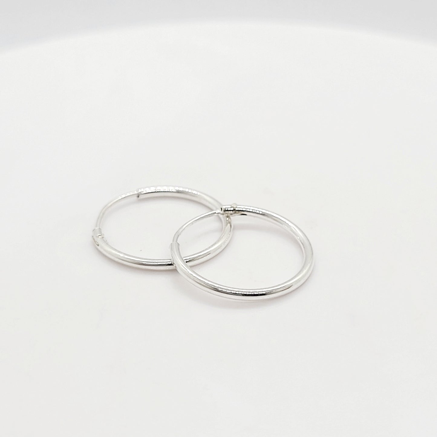 16 mm .925 Sterling Silver Hinged Hoop