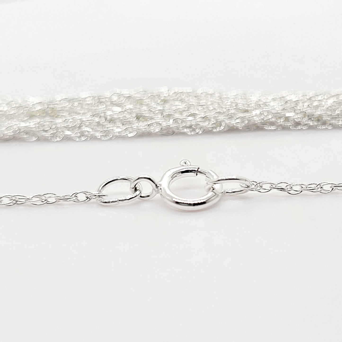 .925 Sterling Silver Fine 1 mm ROPE Chain 18" / 1 Piece