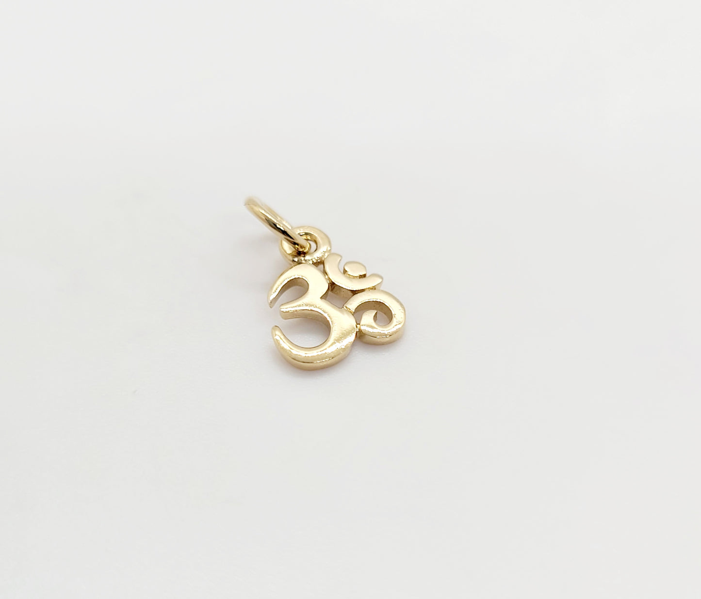 Gold Plate over Sterling Silver Om Charm