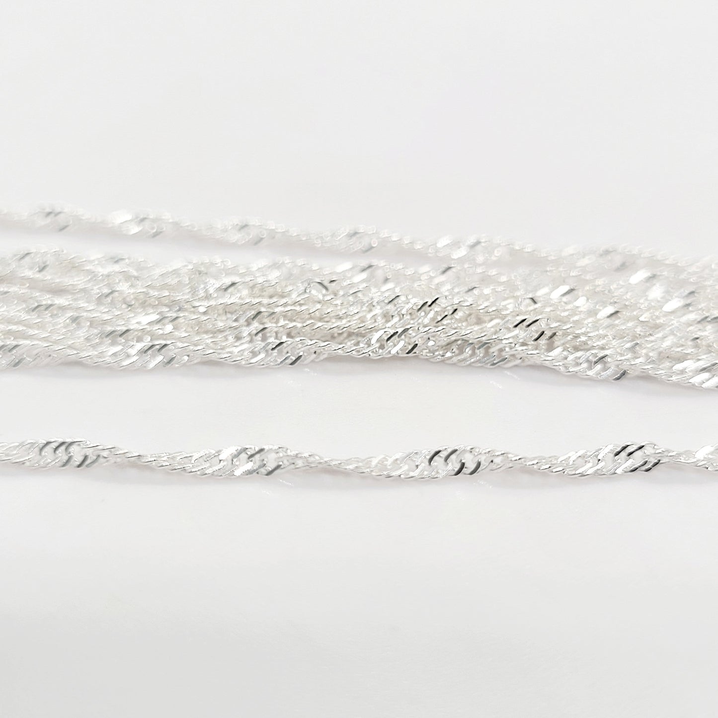 .925 Sterling Silver SINGAPORE Chain 20" / 1 Piece