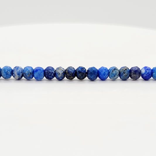 Lapis Lazuli Faceted Rondelle 4X3mm
