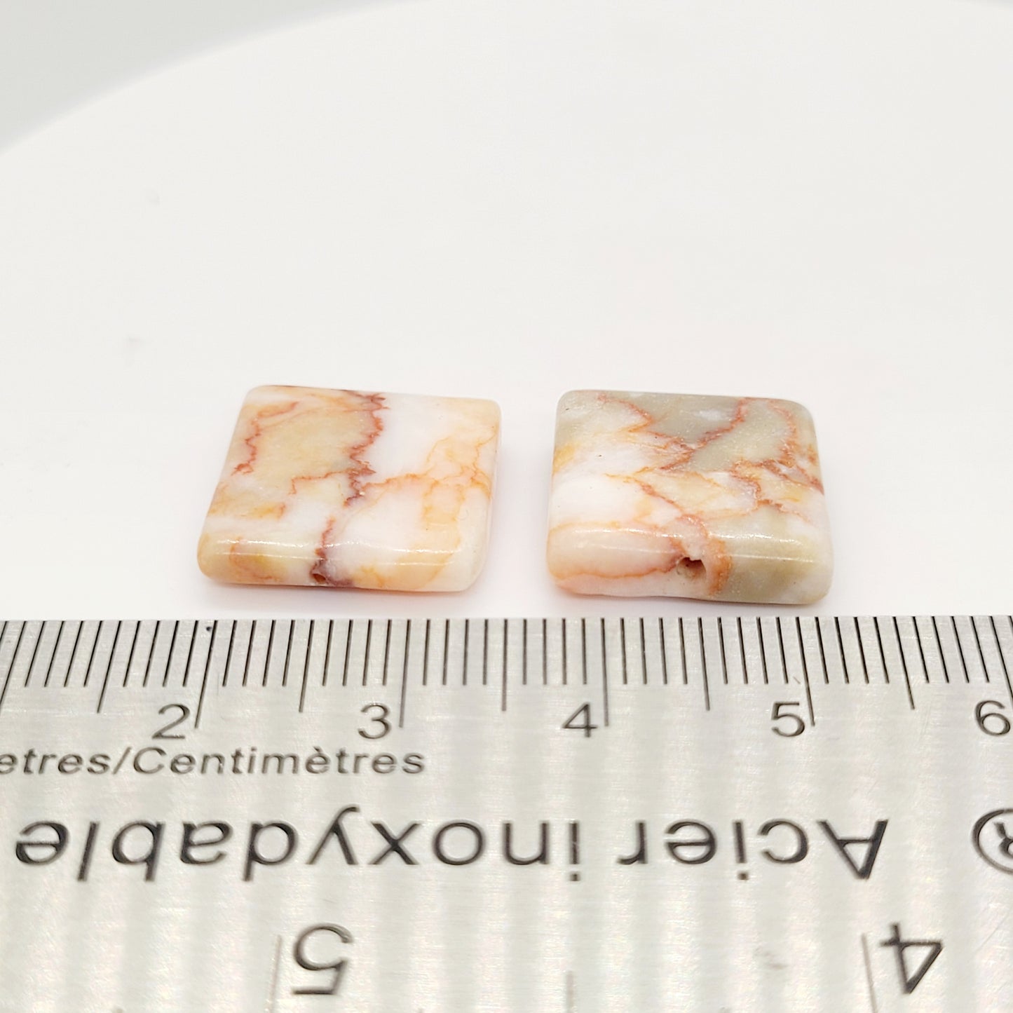 Jasper - Red Zebra 15 mm Square