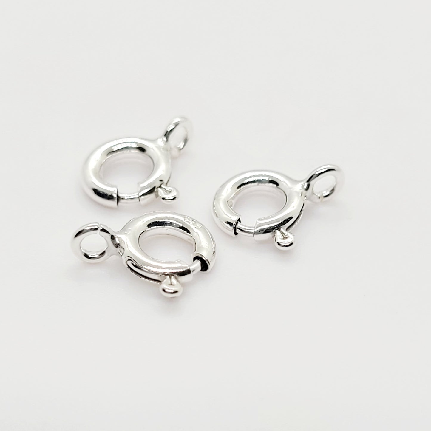 6 mm .925 Sterling Silver Spring Ring / Open Ring