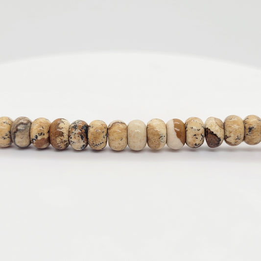 Jasper - Picture - Rondelle 4 x 6 mm