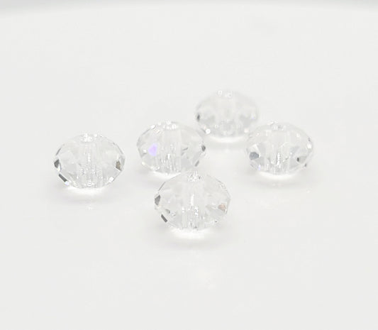 Preciosa Czech Bellatrix / Rondelle Crystal  6 mm