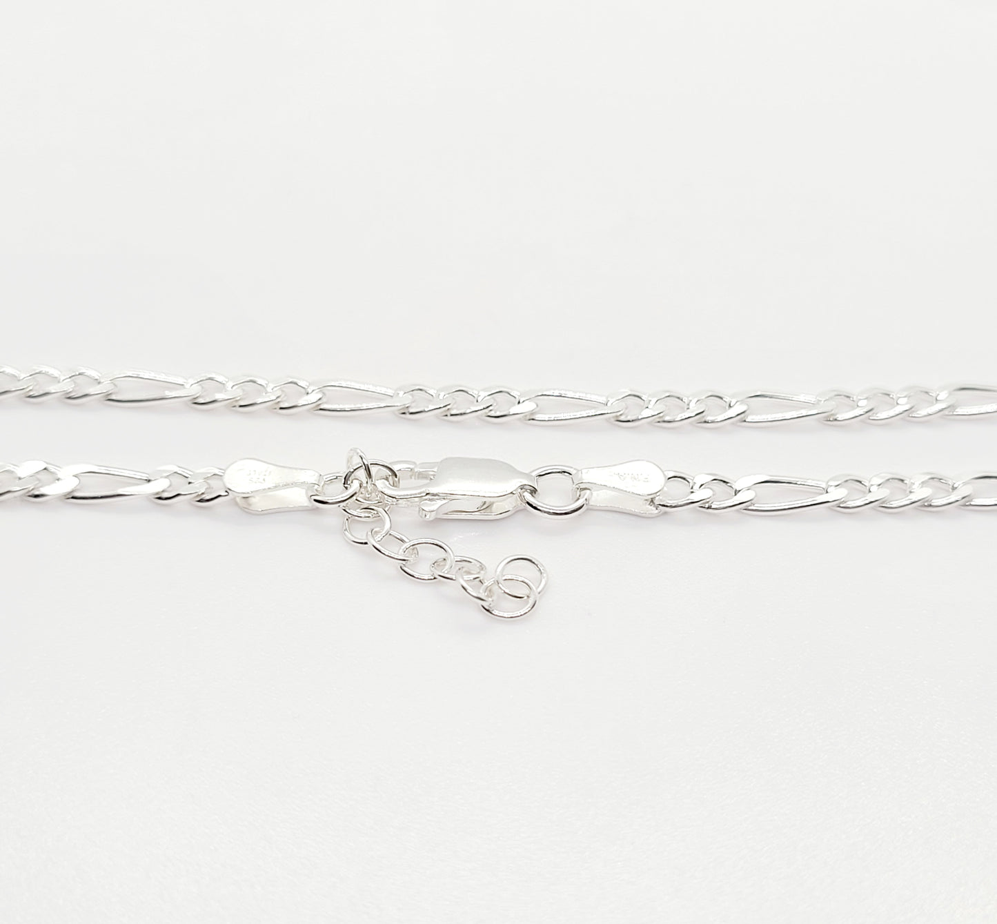 .925 Sterling Silver FIGARO Anklet 2.9 mm
