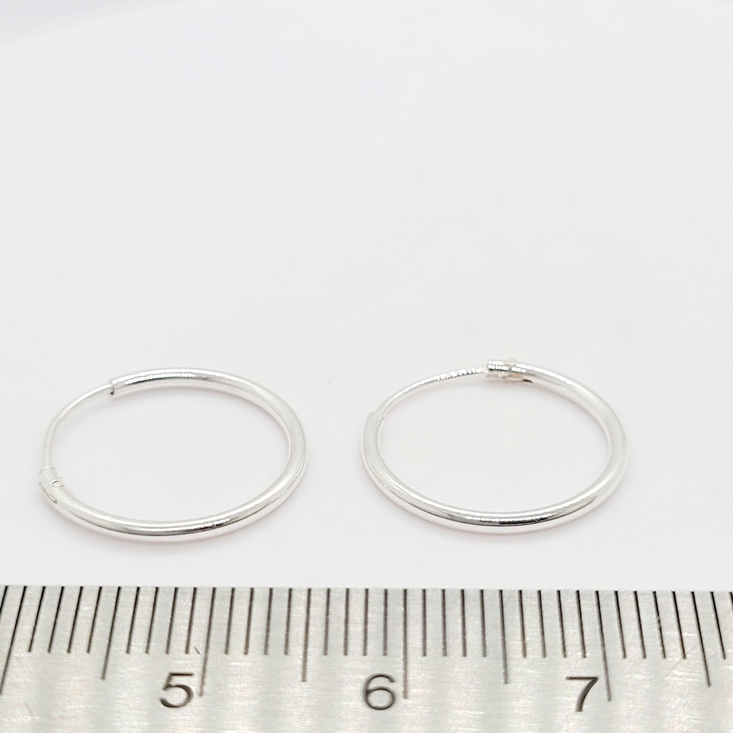 16 mm .925 Sterling Silver Hinged Hoop