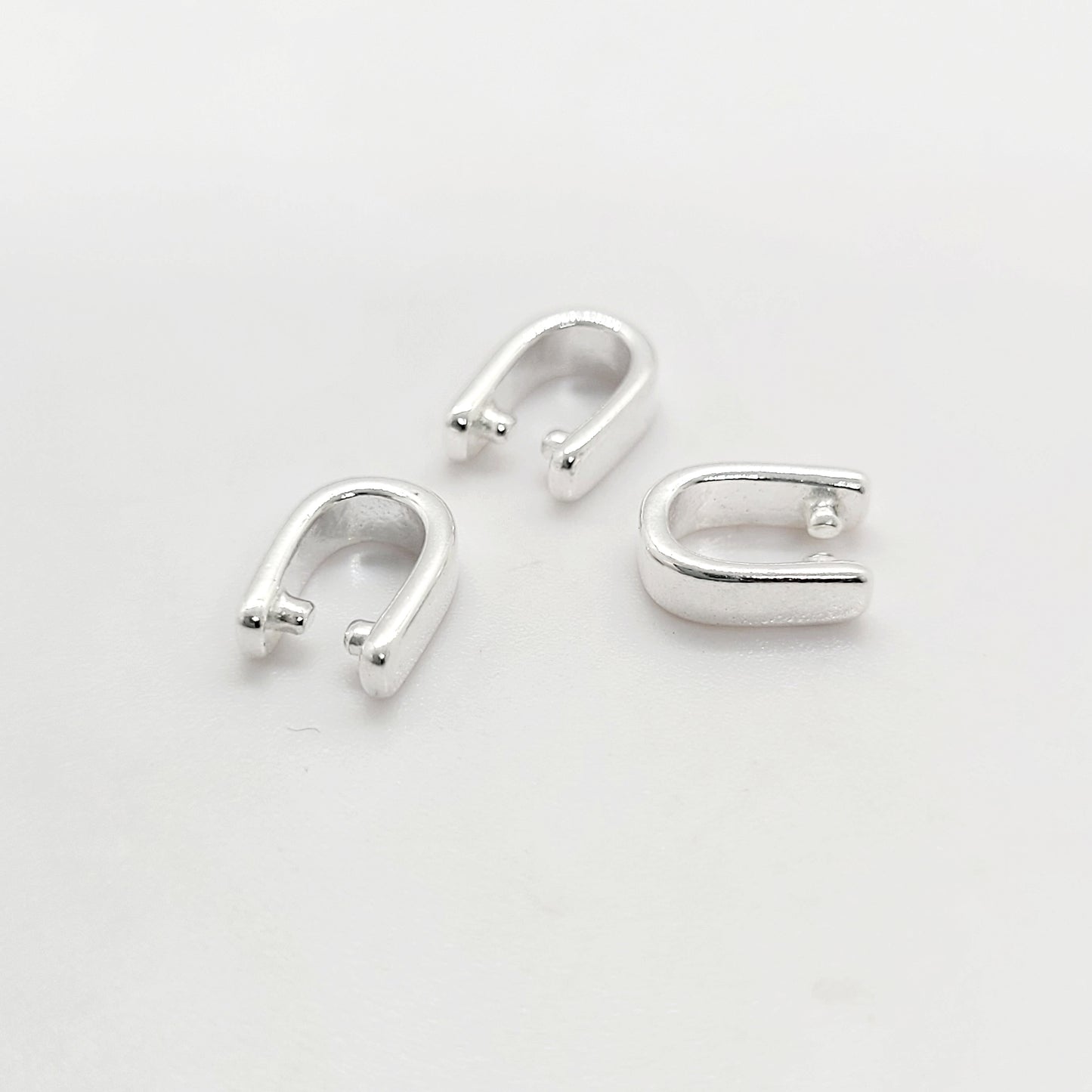 8.2 mm x 4 mm .925 Sterling Silver Petite U Bail