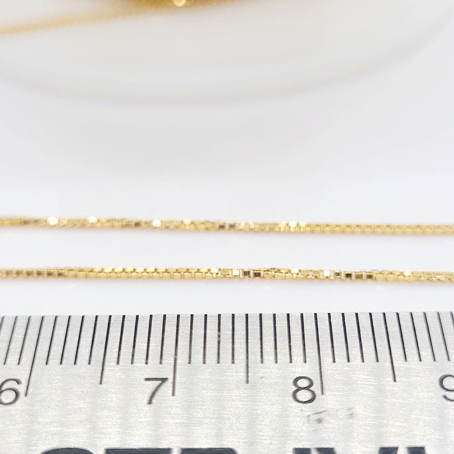 14K Gold Filled .85 mm BOX Chain / By The Inch