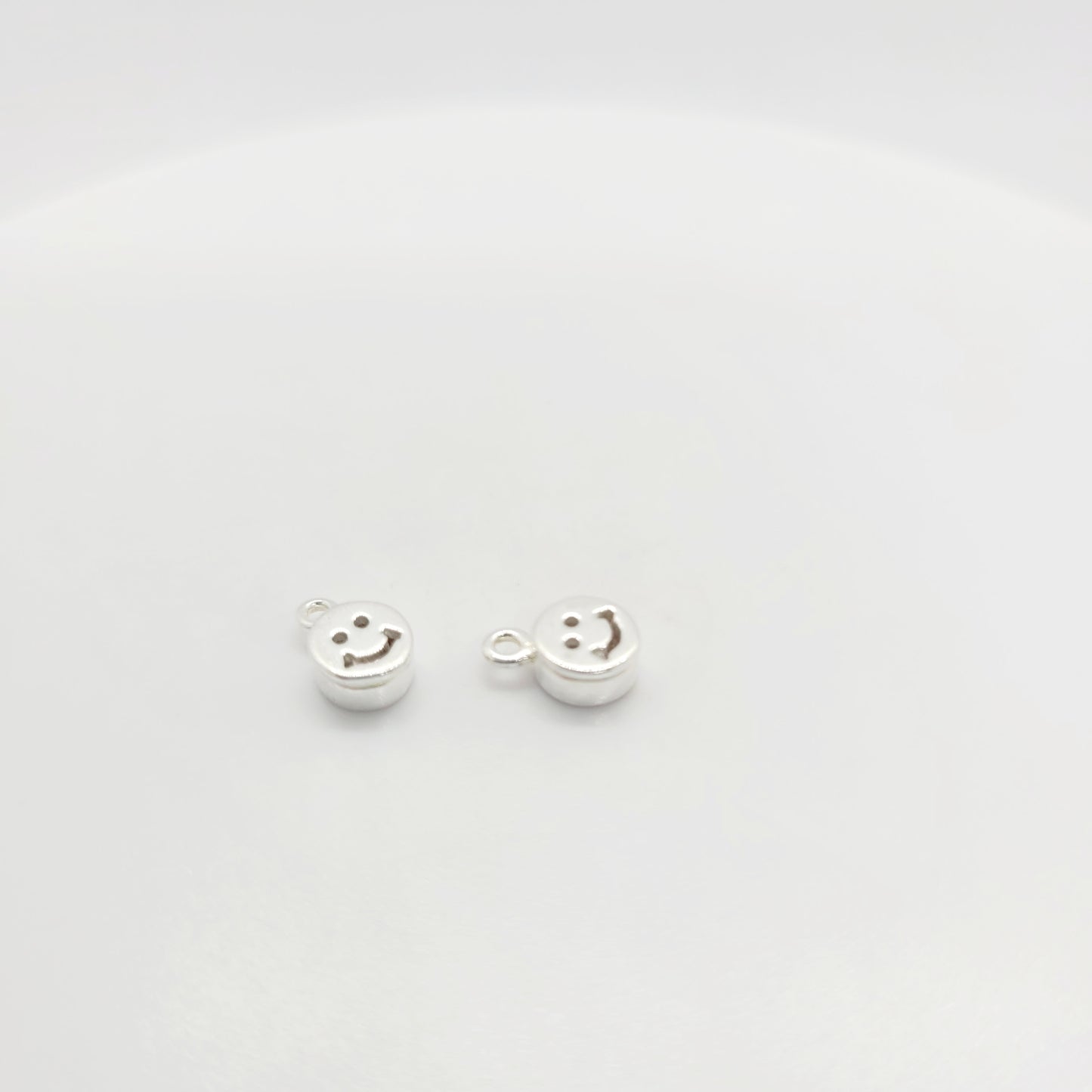 .925 Sterling Silver Petite Happy Face Charm