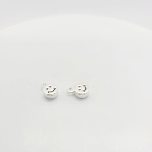 .925 Sterling Silver Petite Happy Face Charm