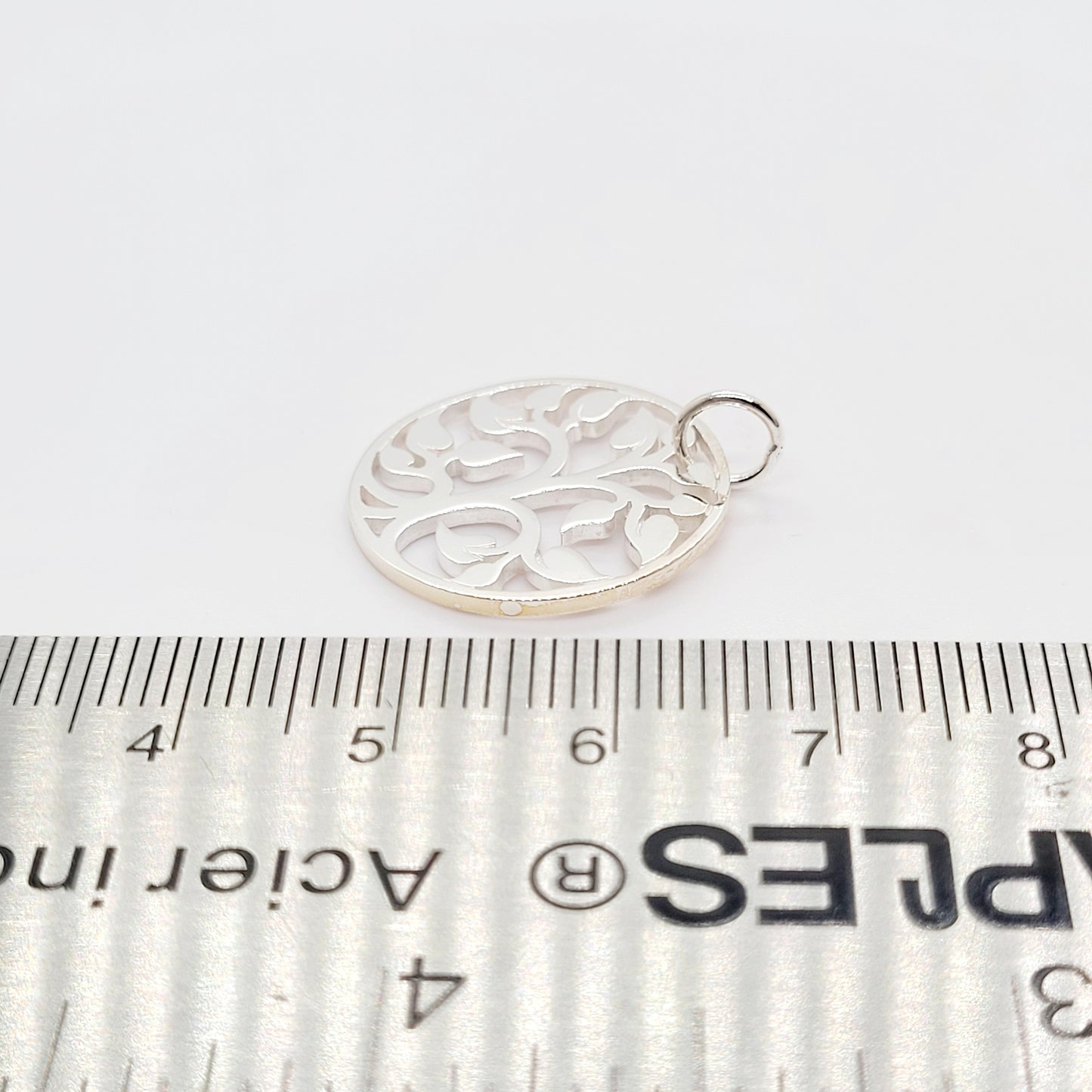 Silver Plated Tree of Life / Family Tree Pendant