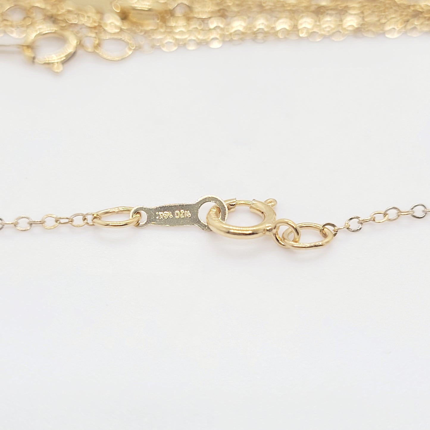 14K Gold Filled FLAT CABLE Chain 1.3 mm 18 Inch / 1 Piece