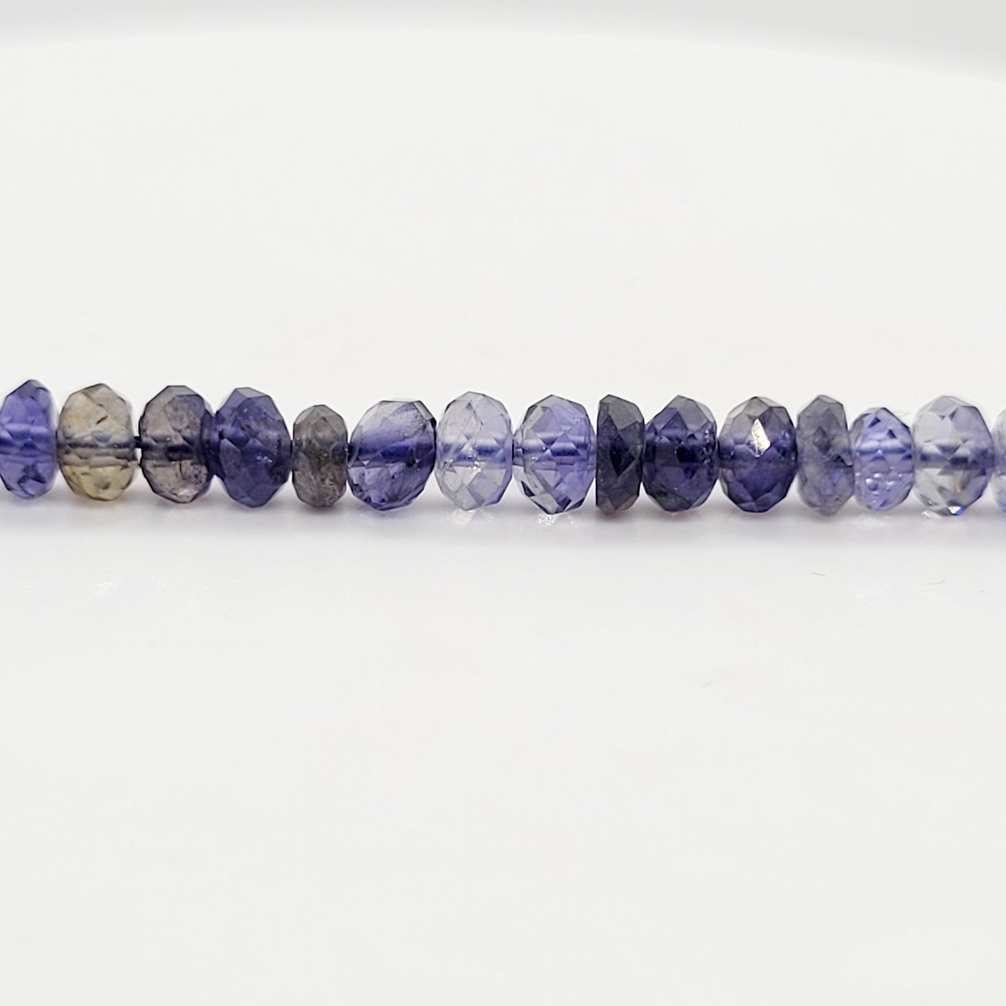 Iolite Faceted Rondelle 4X3mm