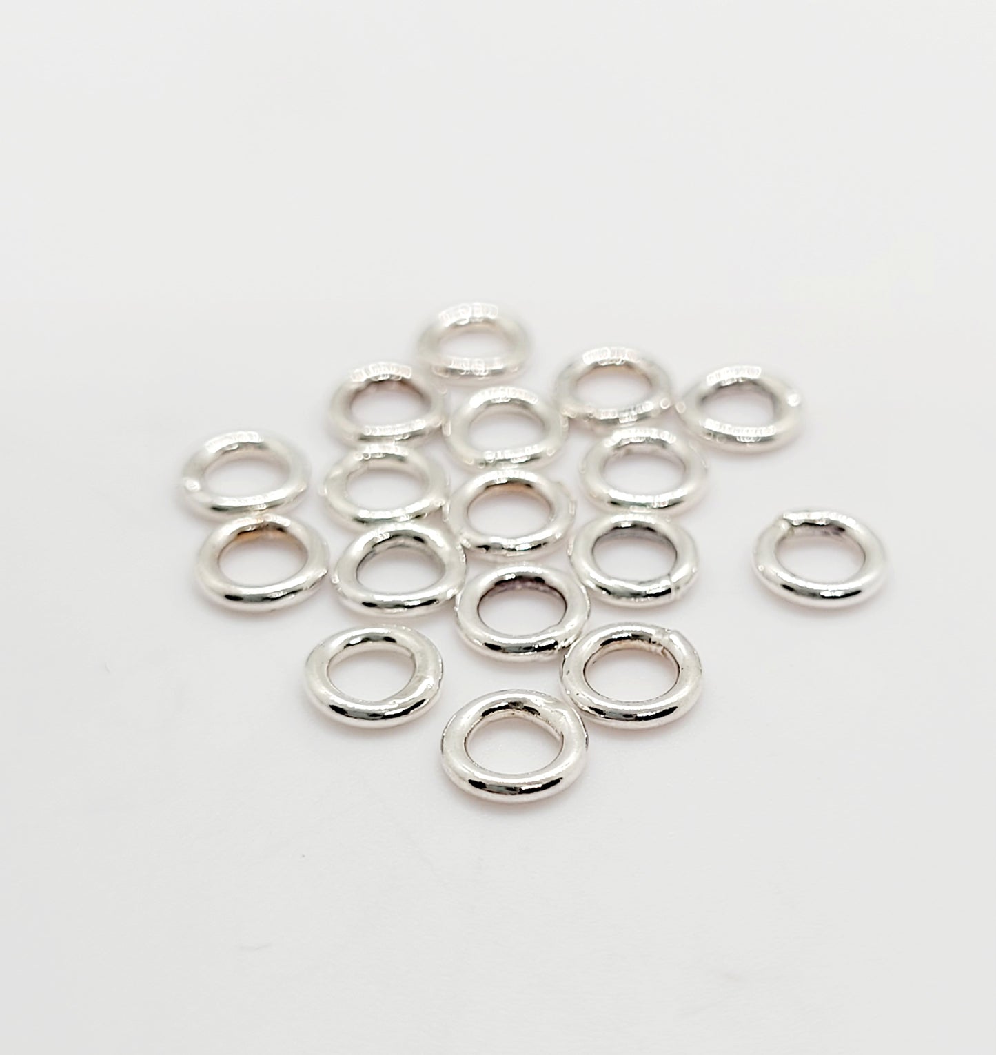 5 mm .925 Sterling Silver 18 Ga CLOSED Ring / 5 Pieces