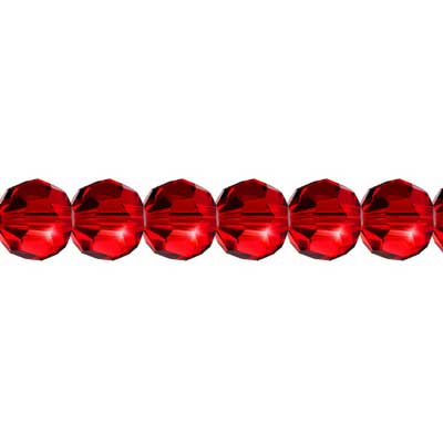 6 mm Round Faceted Preciosa Czech Crystal - as low as $0.25 ea