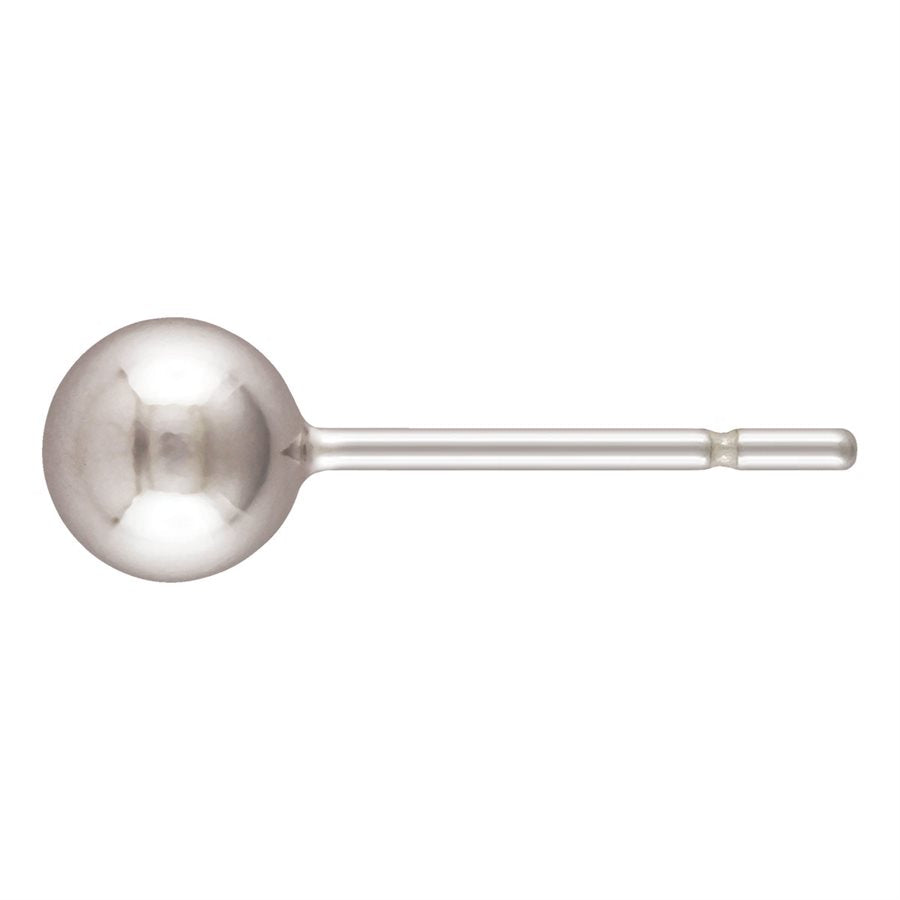 .925 Sterling Silver Ball Stud Earring