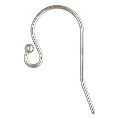 .925 Sterling Silver Ball Ear Wire