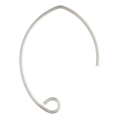 .925 Sterling Silver Long Ear Wires - 2 Pairs