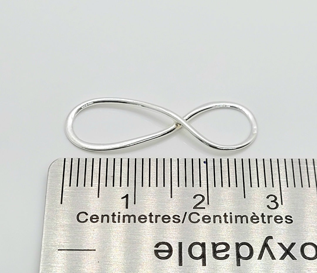 .925 Sterling Silver Infinity Connector