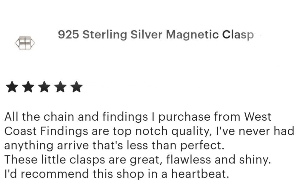 Sterling Silver Magnetic Clasp