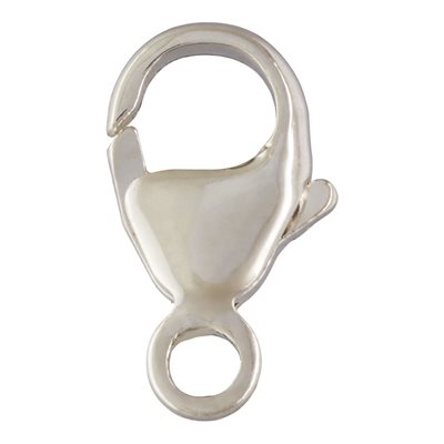 .925 Sterling Silver Pear Clasp 9 mm