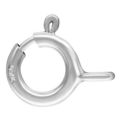 5 mm .925 Sterling Silver Spring Ring / Closed Ring