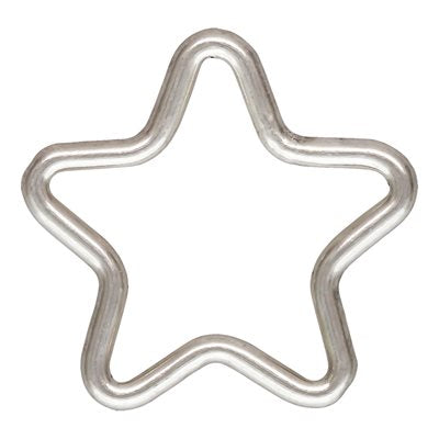 .925 Sterling Silver Star Charm Connector - 2 Pieces