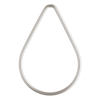 .925 Sterling Silver Teardrop Connector