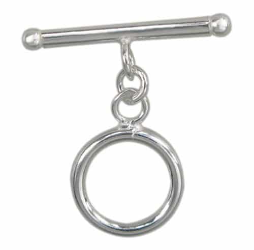 .925 Sterling Silver Toggle 22 x 12 mm