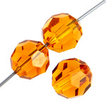 6 mm Round Faceted Preciosa Czech Crystal - as low as $0.25 ea