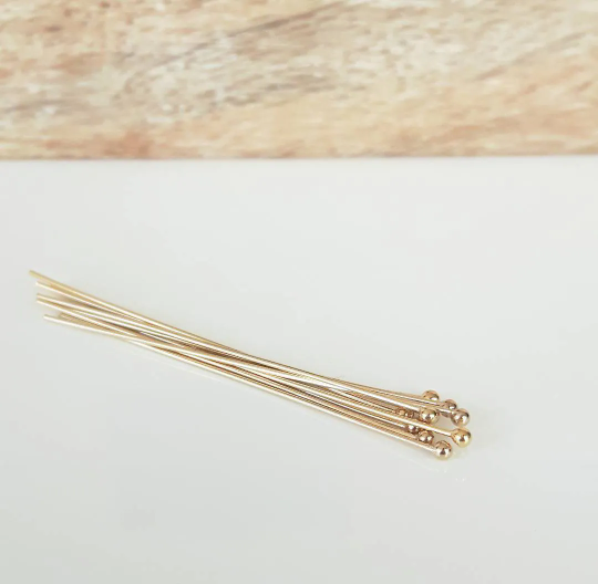 10 Pieces 14K Gold Filled Ball Pin