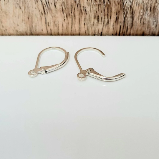 .925 Sterling Silver Leverback Ear Wires