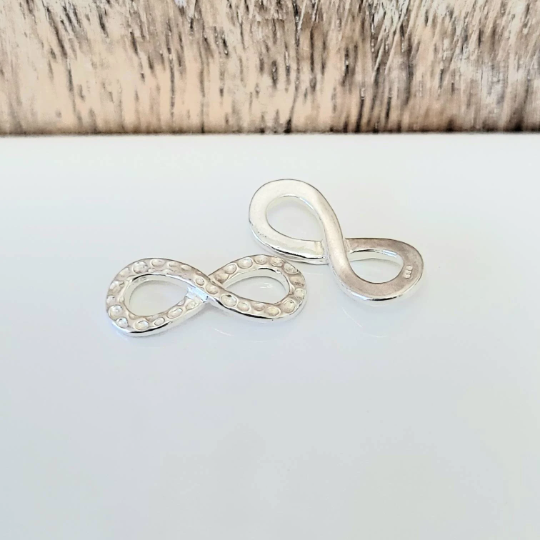 .925 Sterling Silver Infinity - Eternity Connector